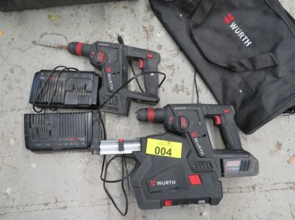 2 Akku-Bohrhammer Fabr. Würth Master