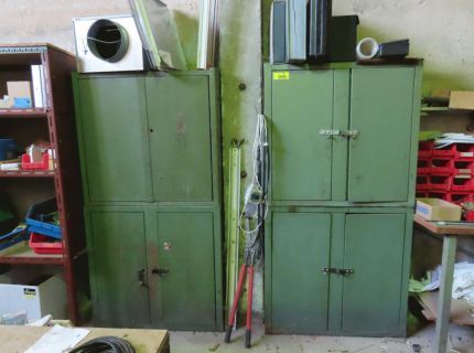 4 Metallschränke 1 x Fabr.
