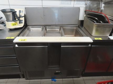 1 Edelstahl-Saladette Fabr. Nordcap 2-türig