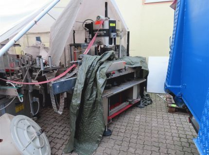 1 Flaschen-Etikettier Maschine leimbasiert Fabr.: