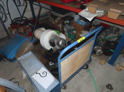 1 Plattentransportwagen Fabr.: Fetra blau