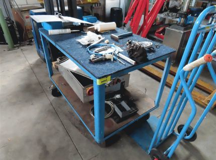 1 Etagentransportwagen blau