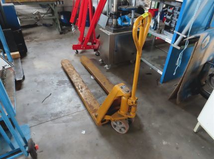 1 Handhubwagen Fabr.: unbekannt gelb