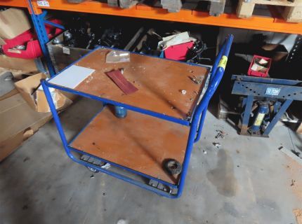 1 Etagentransportwagen blau