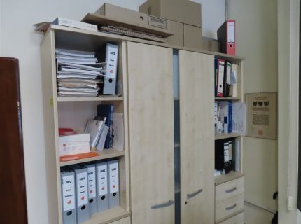 1 Lagerschrank mit Regalfächern und