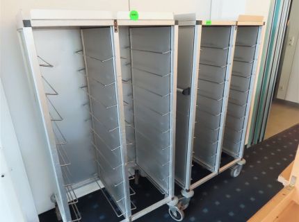 5 Geschirr-Rückgabewagen 4 x doppelt