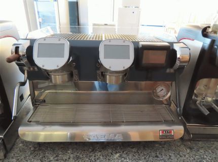 1 Siebträger-Kaffeemaschine Fabr. Faema 2-gruppig