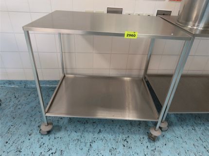 1 Edelstahl-Mehrzweckwagen 2-etagig - HG/2.Et./OP-Saal