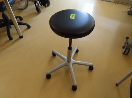 1 Drehhocker Kunstleder blau -
