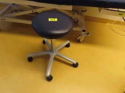 1 Drehhocker Kunstleder blau -