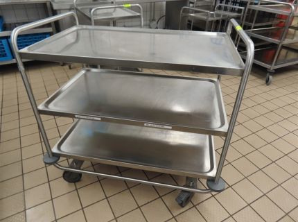 1 Edelstahl-Servierwagen 3-Etagen - Haupthaus