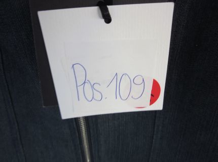 1 Jeansoberteil dunkelblau mit Reißverschluss