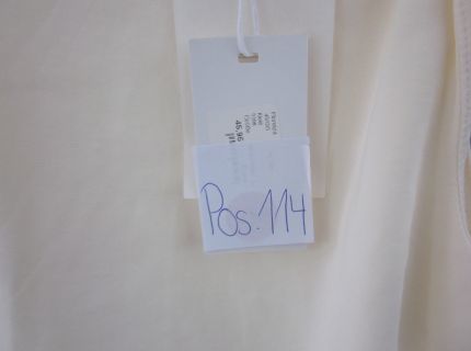 1 Kleid cremeweiß eng anliegend