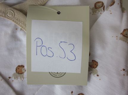 1 Body weiß mit Löwen-Muster