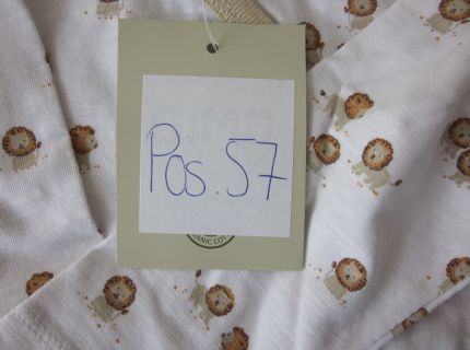1 Body weiß mit Löwen-Muster