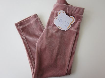 1 Hose Samt-optik rosa keine