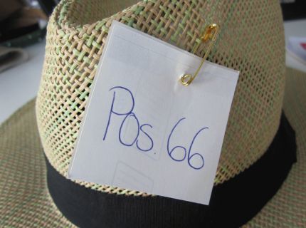 1 Hut geflochten mit grünen
