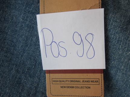 1 Jeans blau weites Bein