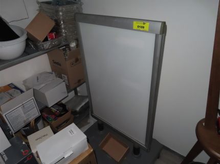 1 Werbeaufsteller Aluminium-Profil mit Standfuß