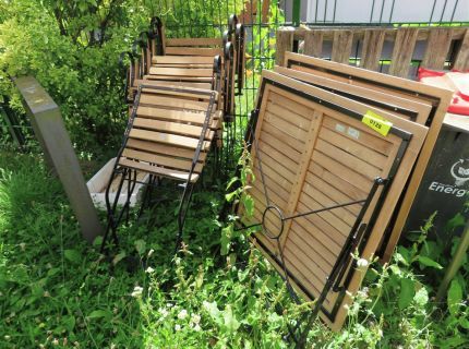 3 Beistelltisch quadratisch Holzoptik Akazie
