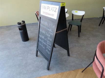 1 Werbeaufsteller Werbetafel (Kreide) schwarz