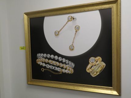 2 Bilderrahmen Goldfarben Barockstil
