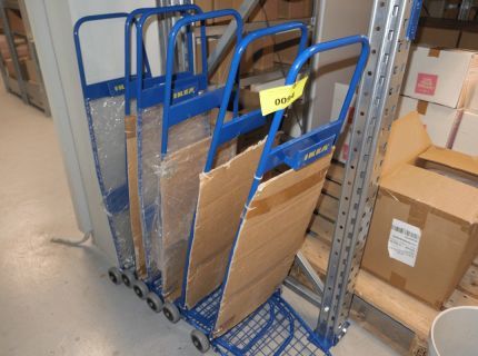 5 Transportwagen Metallblau