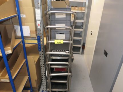 6 Transportwagen Edelstahl