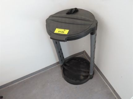 1 Mülltütenhalter Kunststoff schwarz-grau