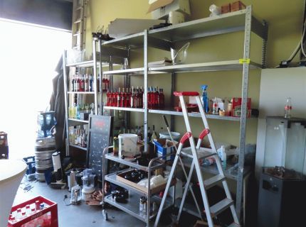 2 Metallsteckregal ca. 8 lfm