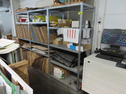 1 Metallschraubregal ca. 4 lfm