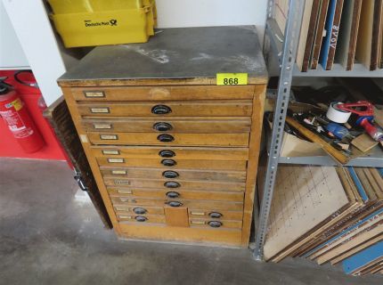 1 Schubladenschrank ca. 1 m
