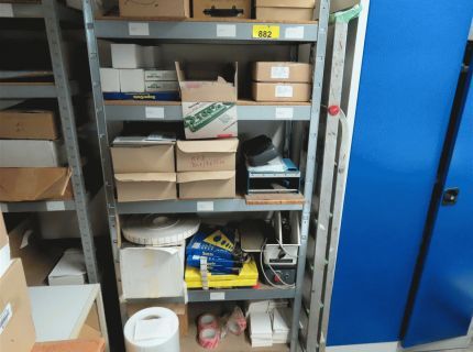 2 Metallsteckregale ca. 110 m