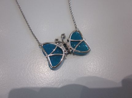 1 Collier Schmetterling mit Achat