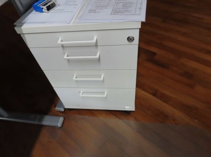 3 Rollcontainer 3 Auszüge weiß